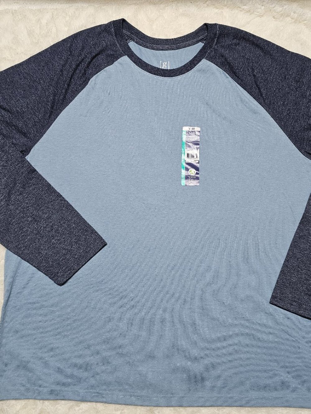 George Men's Moisture Wicking Crew Neck Long Sleeve Tee XL